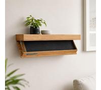Zbyrithx Wall Mounted Hidden Storage Shelf with Secret Compartment Minimalist Floating Shelf Concealed Storage Box for Living Room Office and Bedroom White