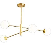ZBZFGE 8 Lights Sputnik Chandeliers Mid Century Lighting Pendant Gold Industrial Rustic Ceiling Light Fixture for Dining Kitchen Island Bedroom Lighting-Gold 4t Made in China