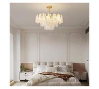 ZBZFGE All Copper Luxury Creative Art Crystal Chandelier Brass European French Living Room Bedroom,Pendant Ceiling Light
