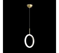 ZBZFGE Boutique Decoration Pendant Ring Acrylic, 3000K Warm White Ceiling Hanging Light Fixture, Contemporary Droplight for Dining Living Room Bedroom,A-L