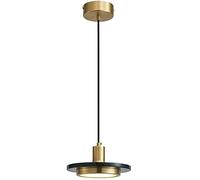 ZBZFGE Brass Marble Nordic Copper Pendant Lighting Circular Shade Panel Suspension Wire Lights E27 Light Fixture Kit Chandelier for Bedroom Dining Room, Kitchen Island