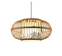 ZBZFGE Chandelier Japanese Zen Pendant Fixtures Industrial Hanging Home and Shop Decor Rustic Retro Lamp Shade Light Fixture for Dining Living Room Bar(A,40cm)