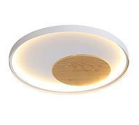 ZBZFGE Chandeliers, Creative LED Fixture Tri-Color Dimming Lamp Flush Mount Round Ceiling Lighting Energy-Saving Household Ultra-Thin Panel Light for Kitchen Island Decoration (