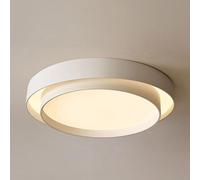 ZBZFGE French Cream 3 Color Dimmable Led Lamp Close to Light Fixtures Flush Mount Ceiling Chandelier Flat round Lighting Fixture for Hallway Entryway Kitchen/40