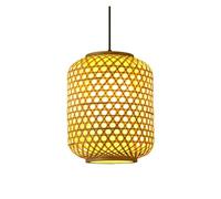 ZBZFGE Industrial Lantern Pendant Light Vintage Restaurant Fixtures Southeast Asian Chandelier Rural Decorative Hanging Lighting for Kitchen Island Dining Room Foyer(Natural,30 * 38cm)