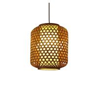 ZBZFGE Industrial Lantern Pendant Light Vintage Restaurant Fixtures Southeast Asian Chandelier Rural Decorative Hanging Lighting for Kitchen Island Dining Room Foyer(Brown,30 * 38cm)