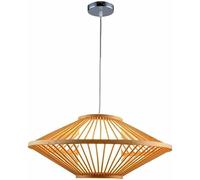 ZBZFGE Japanese Style Hand Woven Basket Kitchen Island Light Rural Farmhouse Coast Wood Canopy Lantern Room Hanging Lamp Rattan Wicker Dining Table Chandelier for Study/60Cm*22