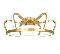 ZBZFGE LED Flush Mount Ceiling Light Fixture Nordic Crown Shape Creative Ceiling Lamp 41W Height 6.3 inches Fashion Home Decoration White Light, Warm Light, Neutral Light, Three-Color Light,Hanging