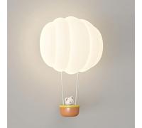 ZBZFGE LED Wall Light Kids Room Night Light 15W 3D Printing Hot Air Balloon Wall Lamp Dimmable Boys Girls Bedroom Lamp Cute Cartoon Animals Panda Bear Nordic Decorative Wall Lighting Indoor