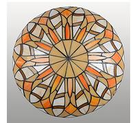 ZBZFGE Light Fixture Flush Mount, 12/16 Inch, Vintage Handmade Stained Glass Ceiling Lamps Chandeliers for Living Bedroom Dining Room Hallway Loft,DX23,30x9cm