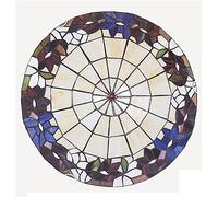 ZBZFGE Light Fixture Flush Mount, 12/16 Inch, Vintage Handmade Stained Glass Ceiling Lamps Chandeliers for Living Bedroom Dining Room Hallway Loft,DX23,30x9cm