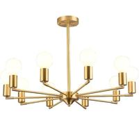 ZBZFGE Living Hall Dining Room Master Bedroom Decoration Atmospheric Chandeliers American Light Luxury Copper,for Various Rooms