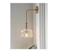 ZBZFGE Luxury Japanese French Sconces Copper Gold Wall Lights Aisle Lighting Creative Bedside Lamps Crystal Chandelier,Chandelier Light（One Color-01）