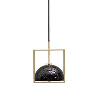 ZBZFGE Nordic Marble LED Chandelier Lamp Linear Barn Hanging Pendant Lighting Adjustable Copper Ceiling Light for Dining Room Kitchen Island