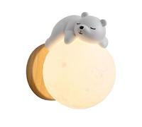 ZBZFGE Northern Europe Creativity Mounted Lamp, White Sphere Planet Wall Light Fixture for Bedroom Living Room Dining Room(15cm/5.9in A)
