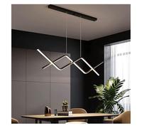 ZBZFGE Pendent Lamp LED Wave Line Chandelier Long Linear Kitchen Island Pendant Light Minimalism Hanging Ceiling Fixture for Living Room Dining Pool Table Restaurant