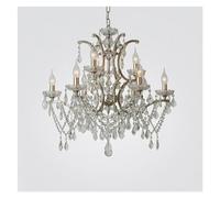 ZBZFGE Scandinavian LED American Living Room V-intage Crystal Chandelier European Villa Princess Bedroom Interior Decoration,Pendant Light