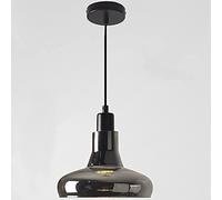 ZBZFGE Shaded Glass Chandelier Black Pendant Light for Dining Living Room Study Bedroom Restaurant HotelHotel GU10 Base