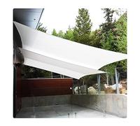 ZBZFGE Sun Shade Sail White Rectangle Canopy Sunshade Net Waterproof UV Block Awning for Yard Patio Lawn Garden Outdoor Carport Swimming Pool Pergola 2x5m 3x6m 4x8m