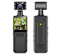 ZC-M12 4K Pocket Action Camera - 1.54-inch LCD, 8h Battery, WiFi, Back-Clip Body Cam, No Memory Card