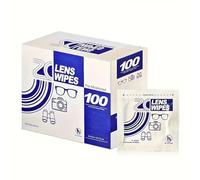 ZC Wipes, Lens Cleaner for Glasses, Cameras & Binoculars - Individually Packed Single-Use Disposable Cleaning Cloths in Sachets, Handy Portable Screen & Spectacle Cleaner 200 Count (100)
