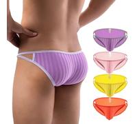 ZC8bdbd Men Sexy Breathable Briefs Man Pouch Underpants Lingerie Gay Underwear Sissy Panties, 4colors, M