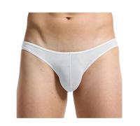 ZC8bdbd Men's Underwear Ice Silk Thin Comfort Breathable Low Rise Stretchy Hip Briefs Bikini, White, XS