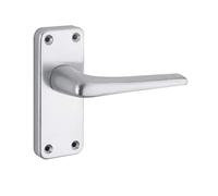 ZCA22SA Contract Aluminium Lever On Latch Backplate SAA From The Door Handle Store