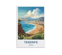 ZCAIJNDD Tenerife Spain Vintage Travel Posters 08x12inch(20x30cm) Painting Canvas Wall Posters And Art Picture Print Family Bedroom Decor
