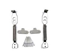 Zcargel Car Universal Trunk Spring Hook, 2 Pcs Stainless Steel Car Hood Latch Fastener Bonnet Car Locking Kit Spring Clips Bonnet Lock Tuning Panel Car Racing Styling Kit