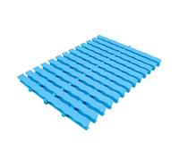 ZCBYBT ABS Drain Grate Mat for Swimming Pool & Outdoor Indoor Water Drainage Splicable Overflow Grating Activity Cover Strip ,blue,30x 100cm