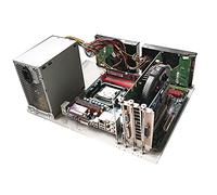ZCBYBT Acrylic Transparent Overlock PC Open Frame Test Bench DIY Motherboard Bracket Computer Case,Personalized Fashionable Mothboard,MATX transparent board