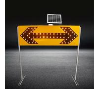 ZCBYBT Solar LED Luminous Traffic Arrow Sign Warning Guide Light for Construction, Highway Fire Rescue Operations Safe & Bright Signal