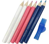 Zcccc 3Pcs Sewing Fabric Marking Pencils with Brush, Tailor Chalk for Fabric Tracing, TailorTailor Chalk for Tailor Tools