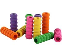 Zcccc Foam Pencil Grip, 10Pcs Muticolour Soft Cushioned Foam Pencil Cover, Non-slip Writing Aid Pen Grippers Pencil Cushion Pen Holder, Sponge Grips Holders