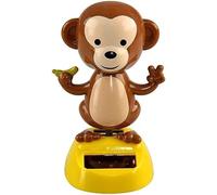 Zcccc Solar Powered Dancing Monkey Figure, Car Dashboard Decoration, Desktop Decor for Auto Swing for Car and Home
