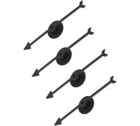 Zcccc Spinner Game Engaging Board Arrow Set Home and School Party Spinners Plastic Craft with Suction Cup Board Games Accessories (4Pcs Black)