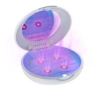 ZCCMWLVSHUO Retainer Container Case With Uv Disinfection Light, Retainer Container Disinfects Cleans And Removes Odors, Denture Case Perfect To Safeguard Dentures