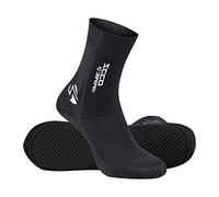 ZCCO Premium Neoprene Sock, 3mm Water Socks for Scuba Diving, Snorkeling, Beach, Surfing, Swimming, Sailing (black, S)
