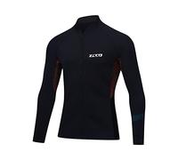 ZCCO Wetsuits Top Jacket 1.5mm Neoprene Suits Women Men Wetsuit Jacket Long Sleeve Dive Scuba Wet Suit Shirt Front Zip Wetsuits Shirts Vest for Spearfishing,Snorkeling,Surfing (men-black, M)