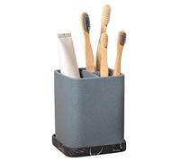 ZCCZ Toothbrush Holder, Durable Countertop Resin Electric Toothbrush Toothpaste Makeup Brush Razor Holder Stand Bathroom Organizer with Detachable Tray