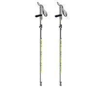 ZCCZJS 2pc Pack 100% Carbon Fiber Trekking Poles - Collapsible, Lightweight, Shock-Absorbent, Hiking, Walking & Running Sticks with EVA Grips, Quick Locks, 4