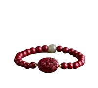 ZCCZJS 6mm Buddha Bracelet Manjushri Bodhisattva Amulet Primordial Bracelet, Red