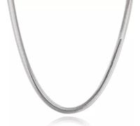 ZCCZJS 925 Men Women 6mm Snake Chain Necklace on The Neck Wedding Jewelry Gift