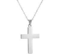 ZCCZJS Accessories 925 Sterling Silver Minimalist Crucifix Necklace Men, Cross Necklace With Jesus On It - Christian Choker Crucifix Pendant For Men, Jesus Cross Necklace For Christmas Thanksgiving