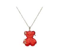 ZCCZJS Bear Necklace for Women, 925 Sterling Silver, Cute Cartoon Star Bear Necklace, Animal Necklace, Gummy Bear Necklace, Gummy Bear Jewellery, Bear Pendant, Panda Necklace for Women