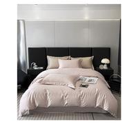 ZCCZJS Bed, Deep Blue Grey Abstract 100% Egyptian Cotton Jacquard Bedlinens Queen King Size Set Fitted Sheet Duvet Cover Bedding