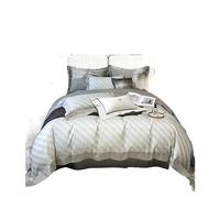 ZCCZJS Bed Set Jacquard Long-Staple Cotton Four-Piece Bedding Set Sateen Soft Bed Sheet Set Bedding Linen(A,1.5/1.8m Bed) (A 1.8/2m Bed)