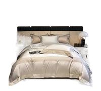ZCCZJS Bed Set Jacquard Long-Staple Cotton Four-Piece Bedding Set Sateen Soft Bed Sheet Set Bedding Linen(A,1.5/1.8m Bed) (A 1.8/2m Bed)
