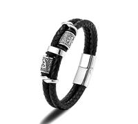 ZCCZJS Bracelet Men Bracelets Jewellery Norse Mythology Viking Compass Runes Amulet Bracelet For Men Genuine Bracelets